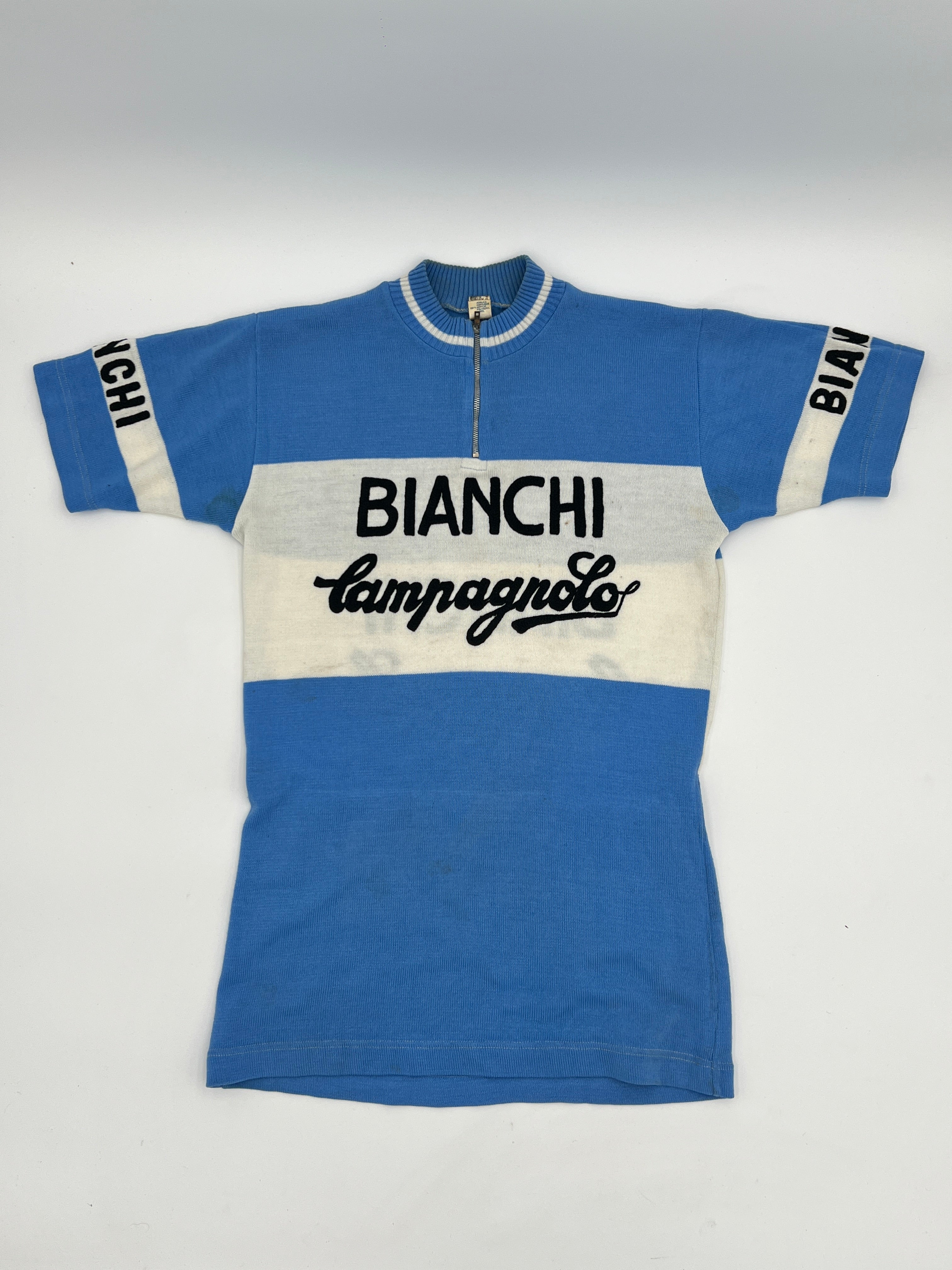 ビンテージ　ウールサイクルジャージーAtala Campagnolo Mサイズ Bianchi Campagnolo Wool Short Sleeved Vintage Jersey