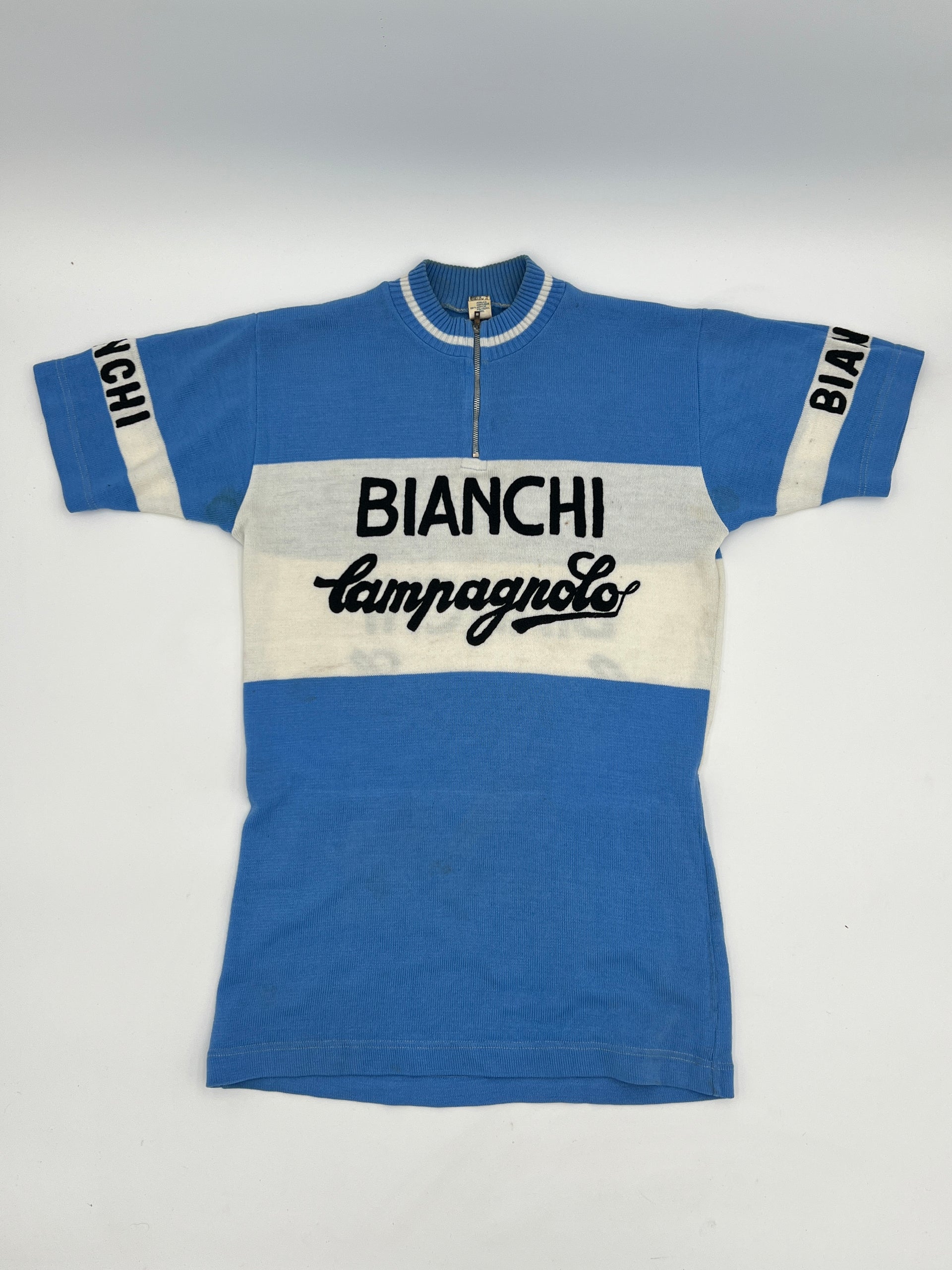 Bianchi Campagnolo Wool Short Sleeved Vintage Jersey