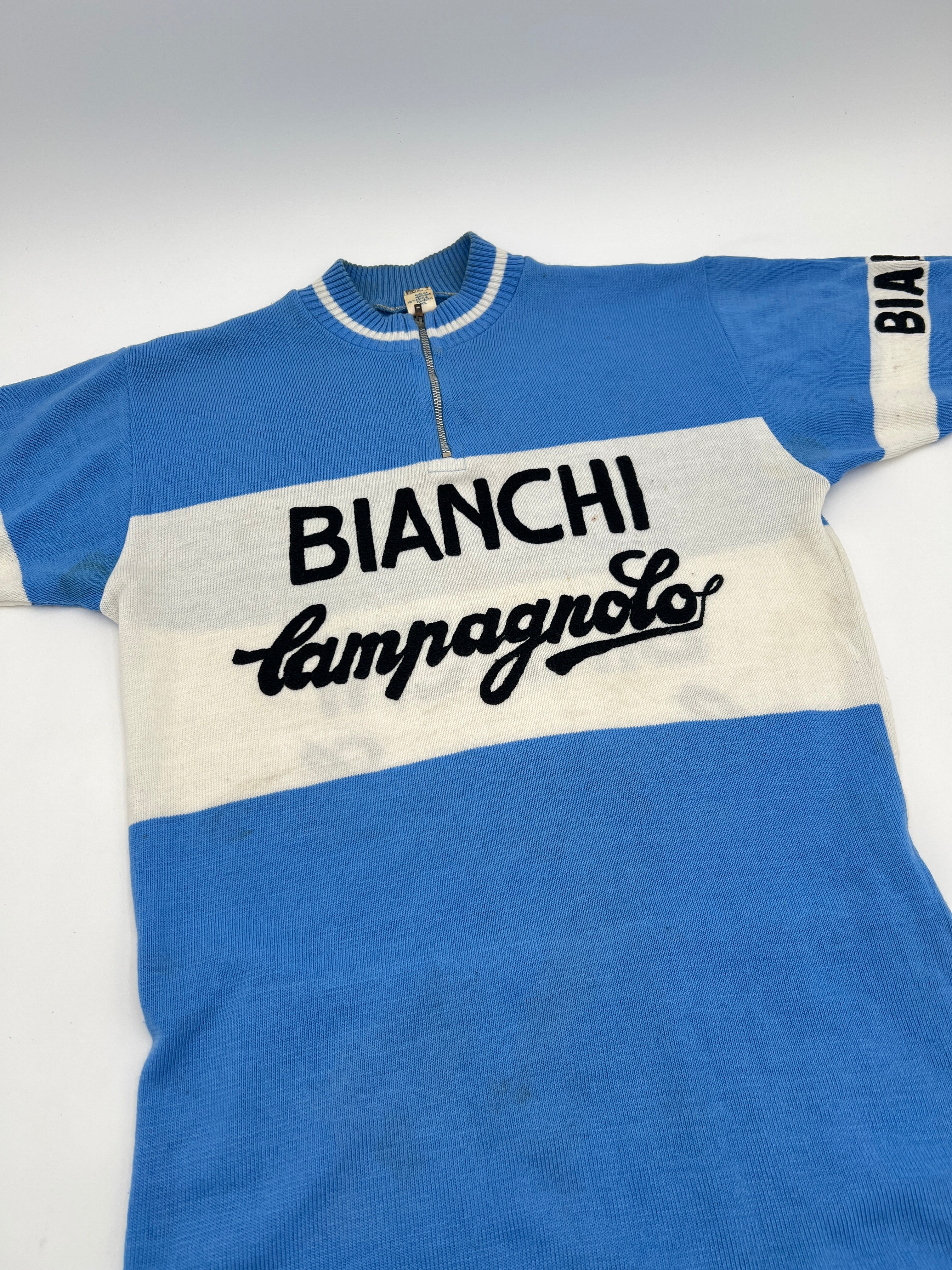 Bianchi Campagnolo Wool Short Sleeved Vintage Jersey
