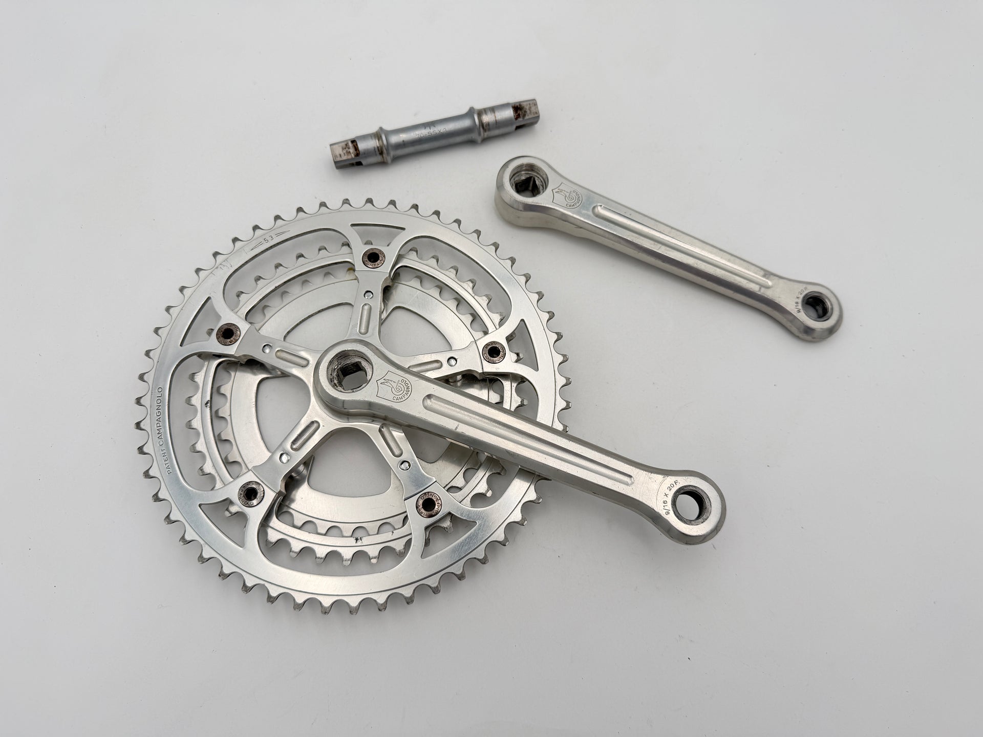 Campagnolo Super Record Triple Crankset & Bracket