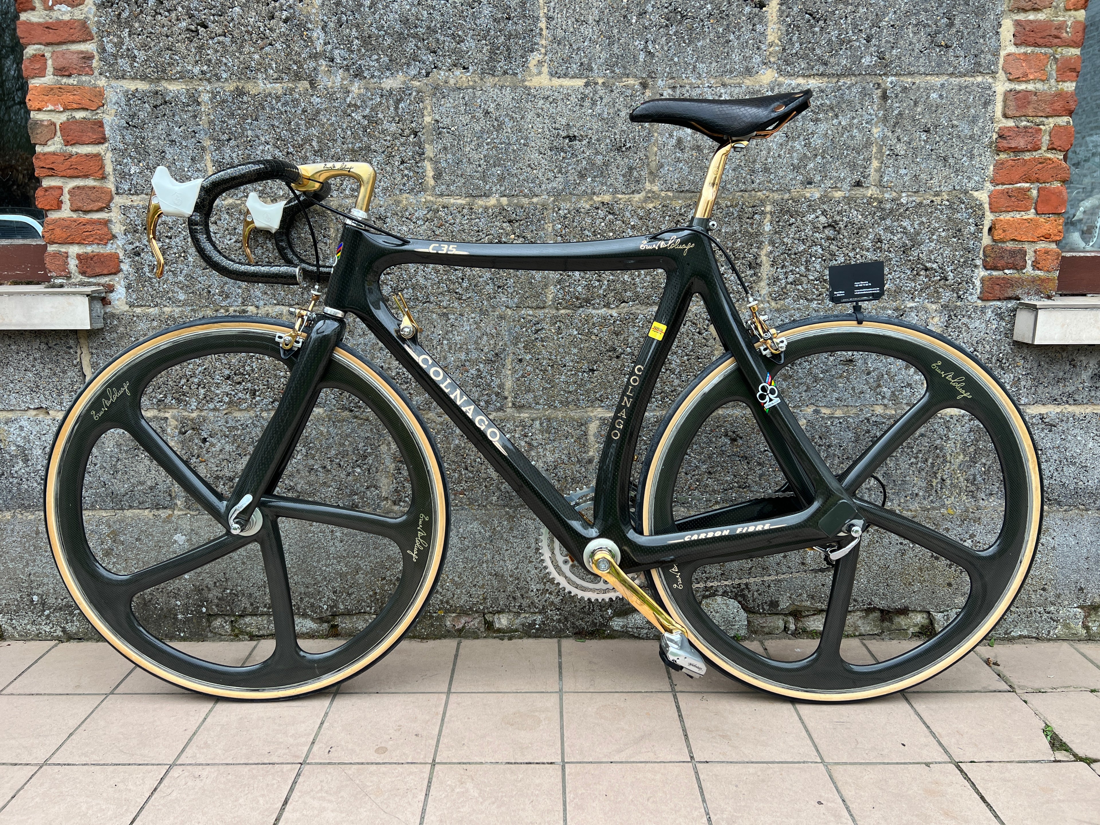 colnago fixed gear bike Colnago C35 Ferrari Black & Gold