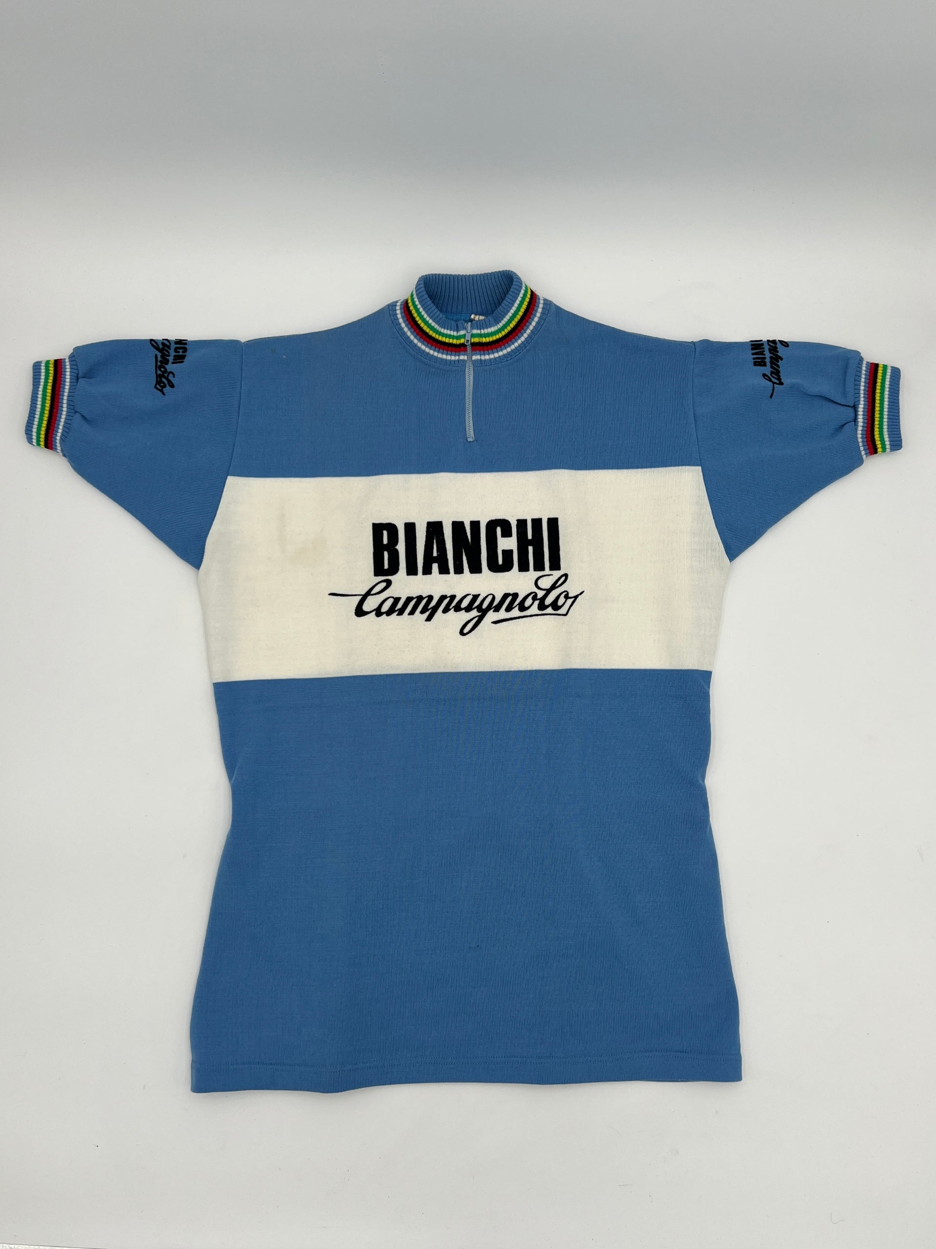 Bianchi Campagnolo Wool Short Sleeved Vintage Jersey