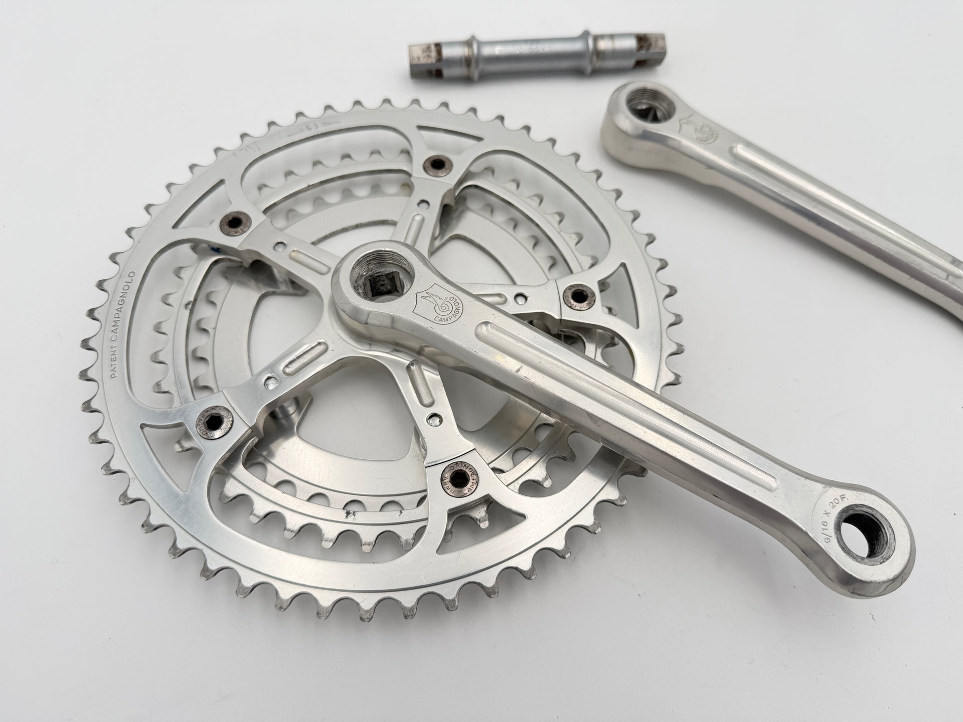 Campagnolo Super Record Triple Crankset & Bracket