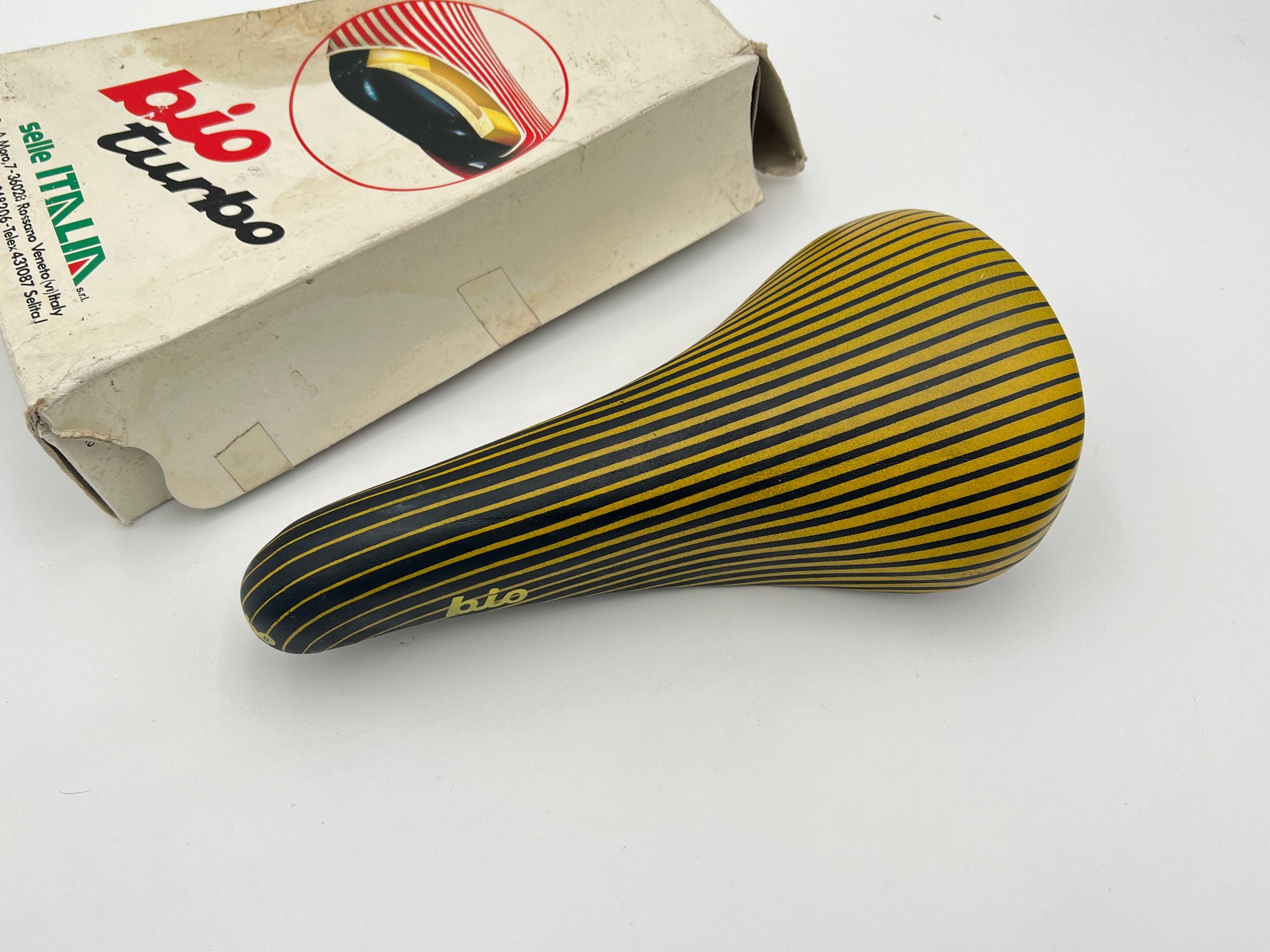 Selle Italia Bio Turbo Black And Yellow NOS